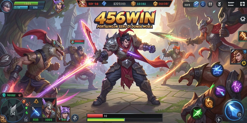 Screenshot gameplay 456WIN dengan pertarungan yang mendebarkan.