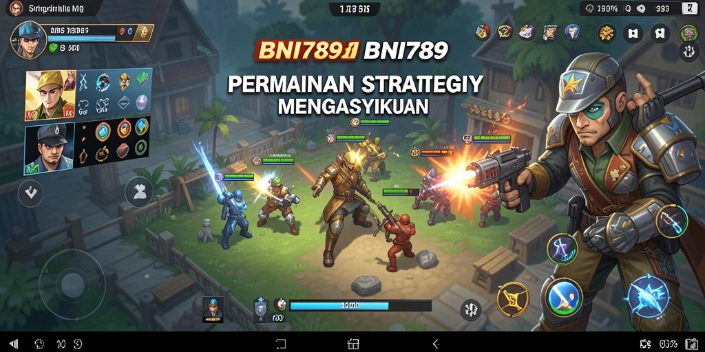 Tangkapan layar BNI789 yang menampilkan aksi strategis dari gameplay.
