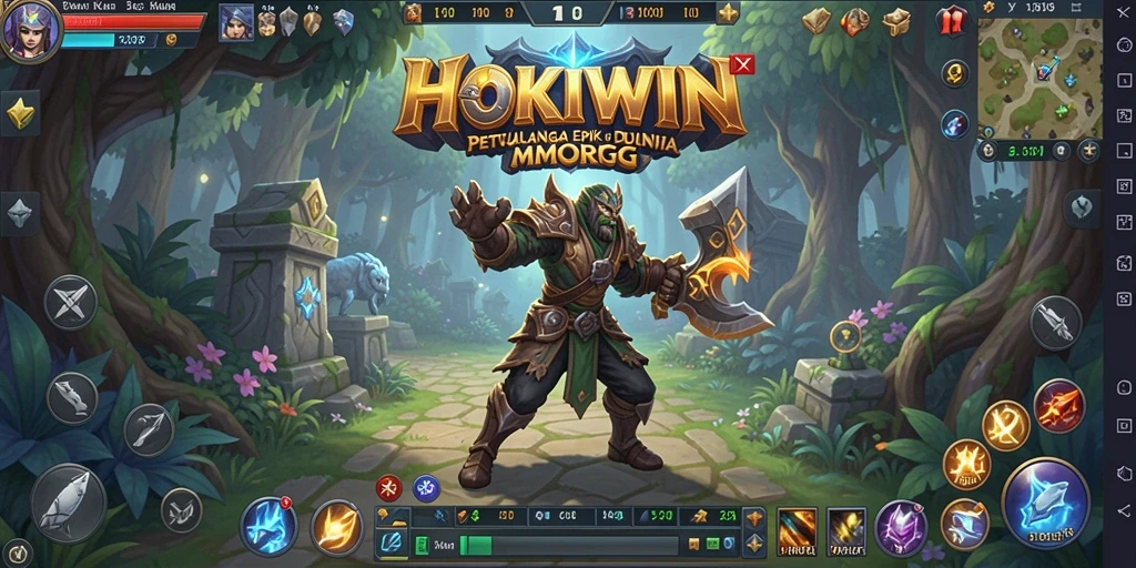 Tampilkan gameplay seru dan mendalam dari HOKIWIN MMORPG.