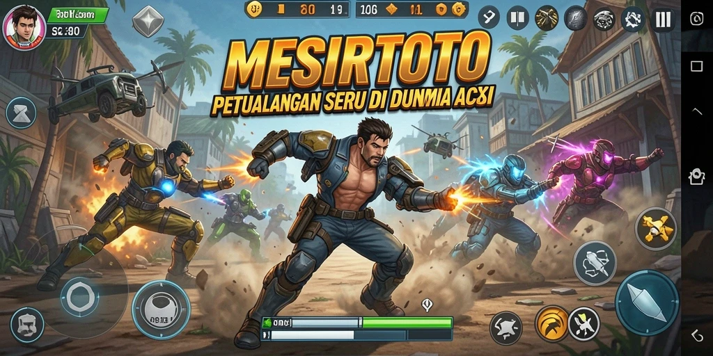 Tangkapan layar menunjukkan pemain beraksi dalam pertempuran intens.