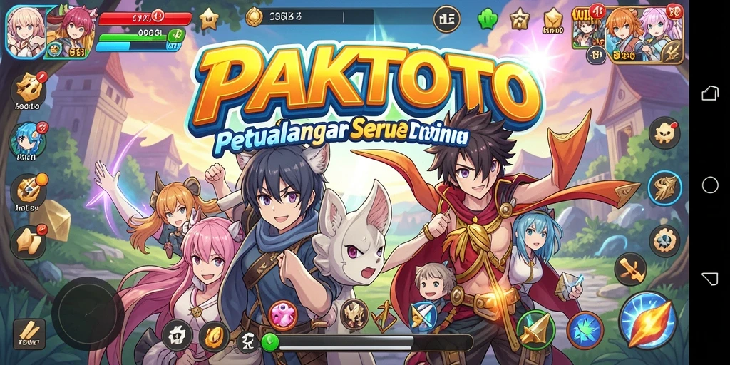 Screenshot menampilkan aksi pertempuran seru dalam PAKTOTO.