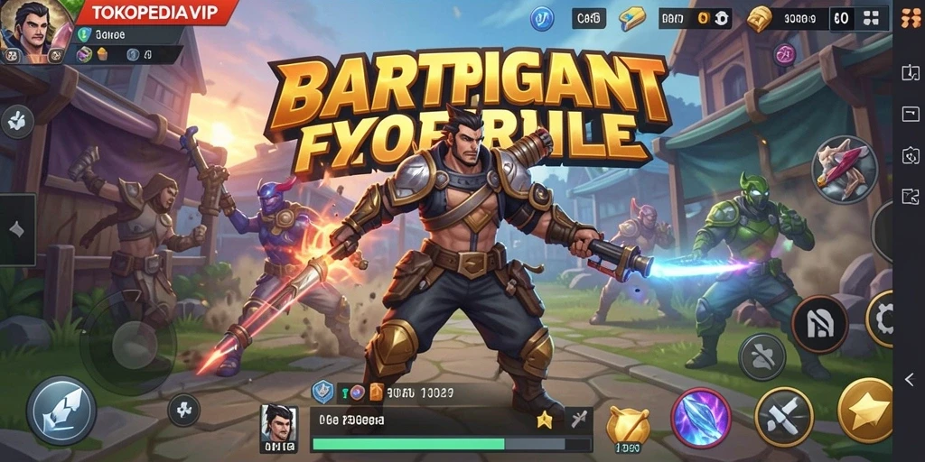 Tangkapan layar dari gameplay seru Battle Royale di TOKOPEDIAVIP.